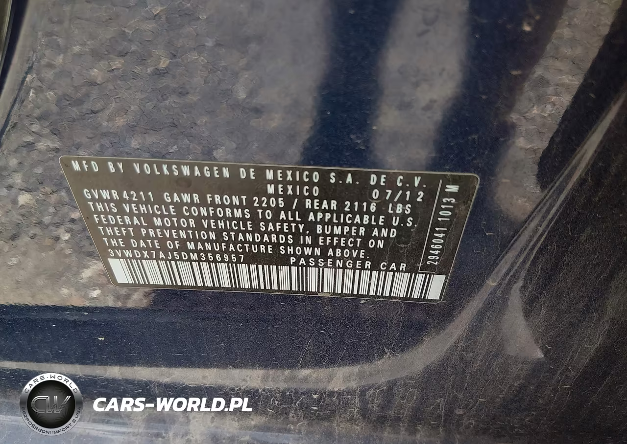 2013 Volkswagen Jetta 2.5L Se VIN:3VWDX7AJ5DM356957 - 9