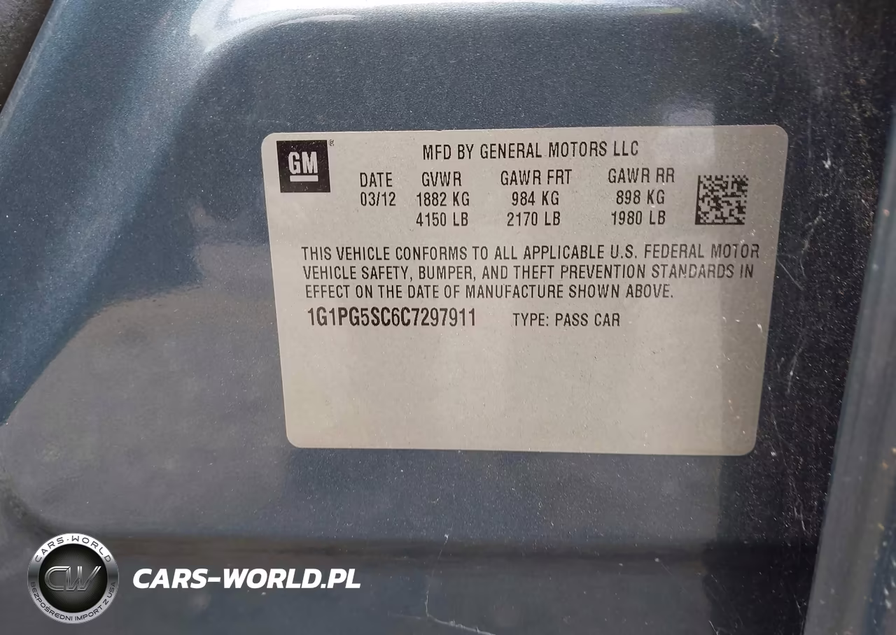 2012 Chevrolet Cruze 2Lt VIN:1G1PG5SC6C7297911 - 9