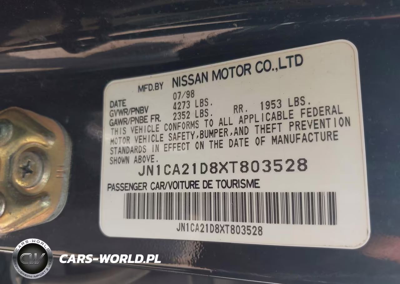 1999 Nissan Maxima Gle-Gxe-Se-Se-L VIN:JN1CA21D8XT803528 - 9