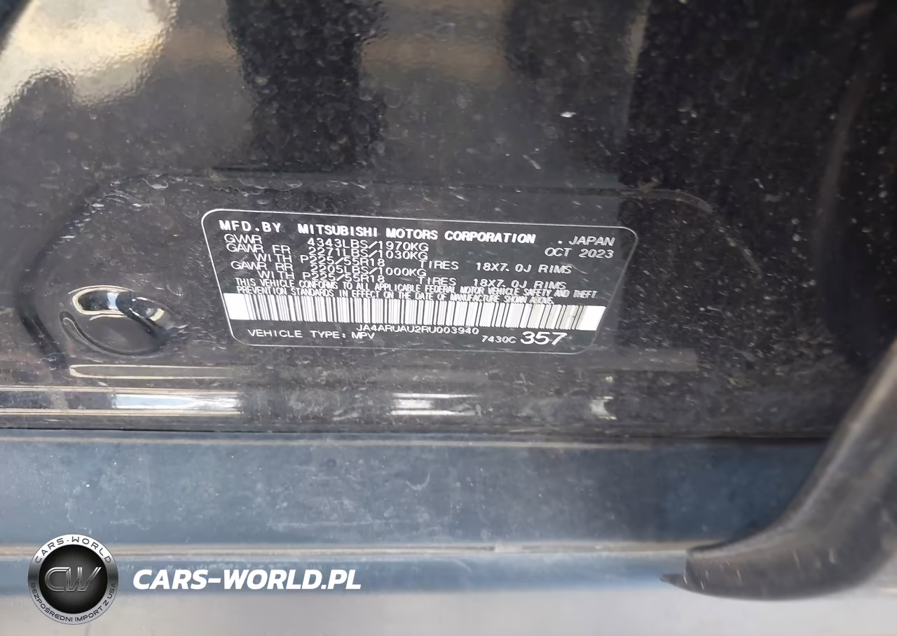 2024 Mitsubishi Outlander Sport 2.0 Es Awc VIN:JA4ARUAU2RU003940 - 9