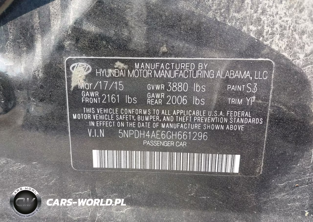2016 Hyundai Elantra Se VIN:5NPDH4AE6GH661296 - 9