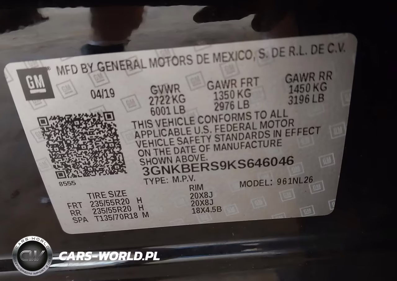 2019 Chevrolet Blazer Rs VIN:3GNKBERS9KS646046 - 9
