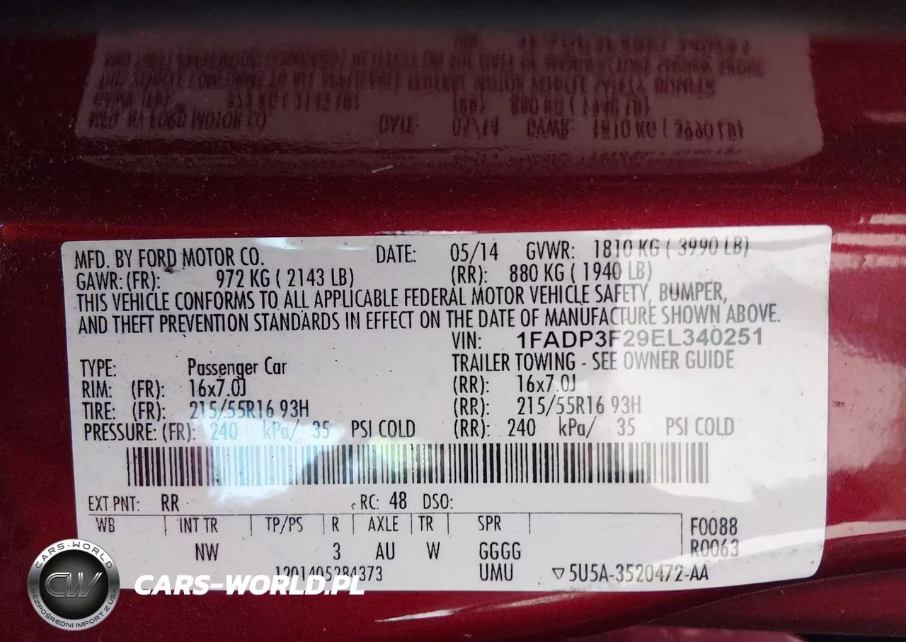 2014 Ford Focus Se VIN:1FADP3F29EL340251 - 9