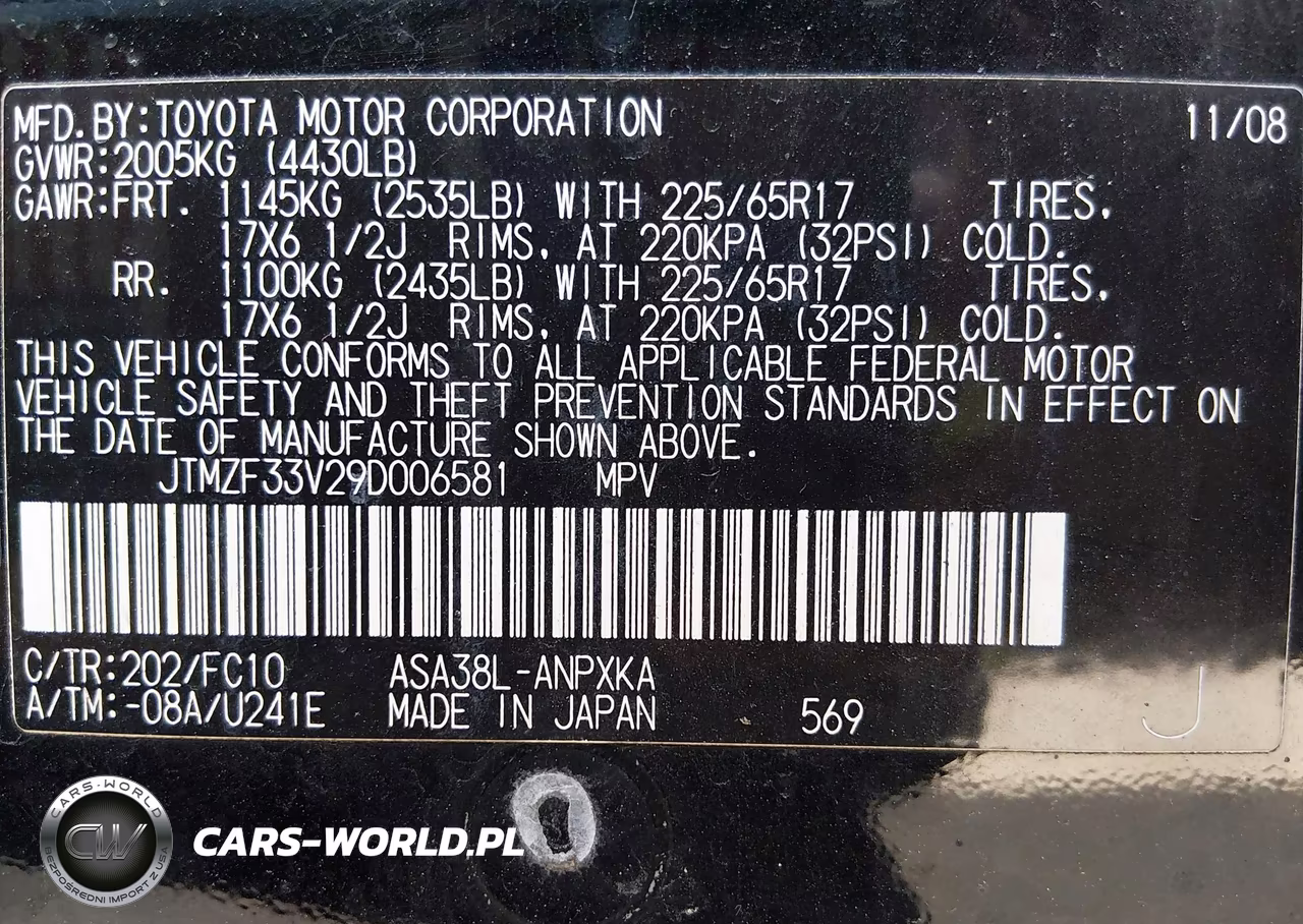 2009 Toyota Rav4 VIN:JTMZF33V29D006581 - 9