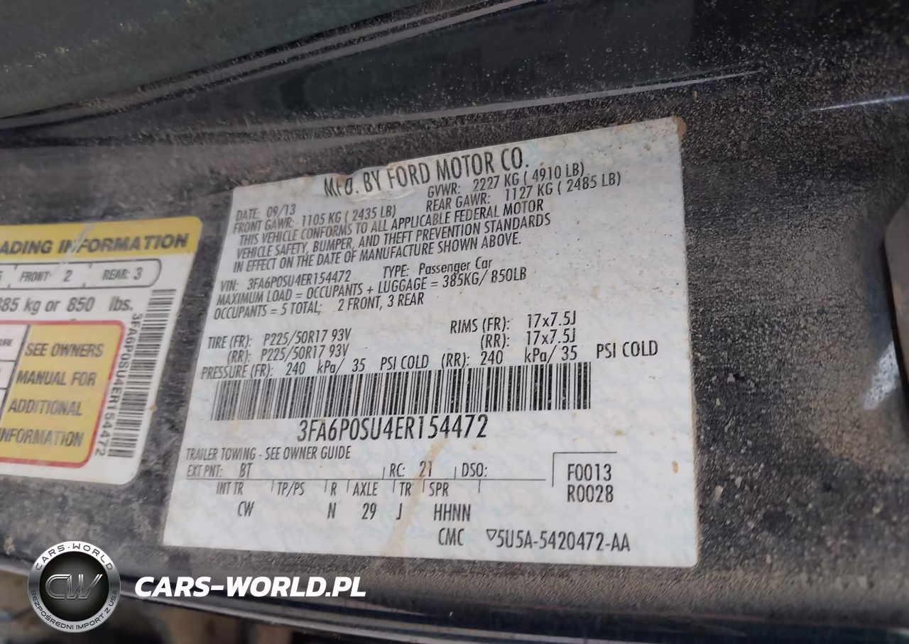 2014 Ford Fusion Energi Titanium VIN:3FA6P0SU4ER154472 - 9