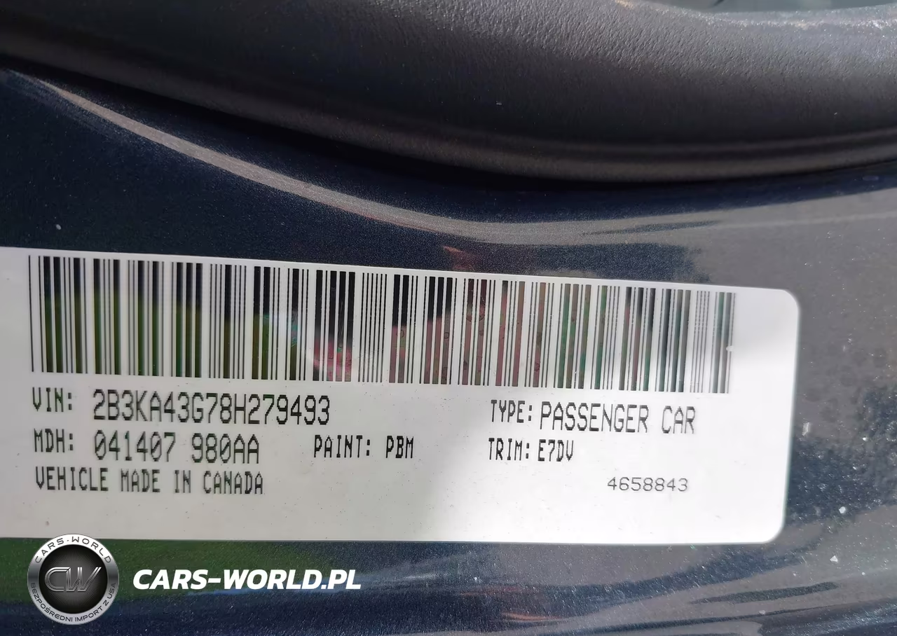 2008 Dodge Charger VIN:2B3KA43G78H279493 - 9