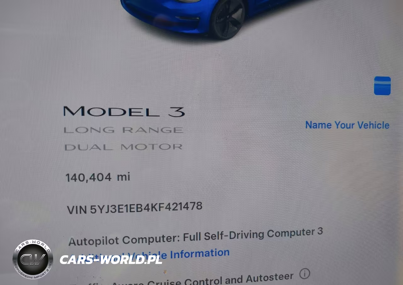 2019 Tesla Model 3 Long Range-Performance VIN:5YJ3E1EB4KF421478 - 7