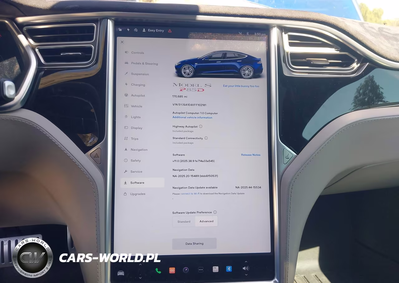 2015 Tesla Model S 85D-P85D VIN:5YJSA1E4XFF102181 - 18