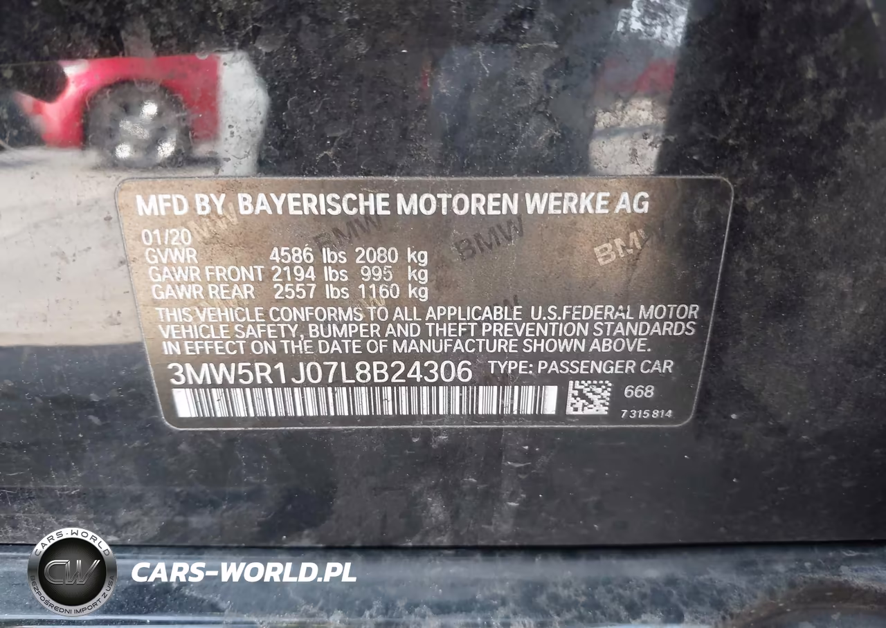 2020 BMW 330I VIN:3MW5R1J07L8B24306 - 9