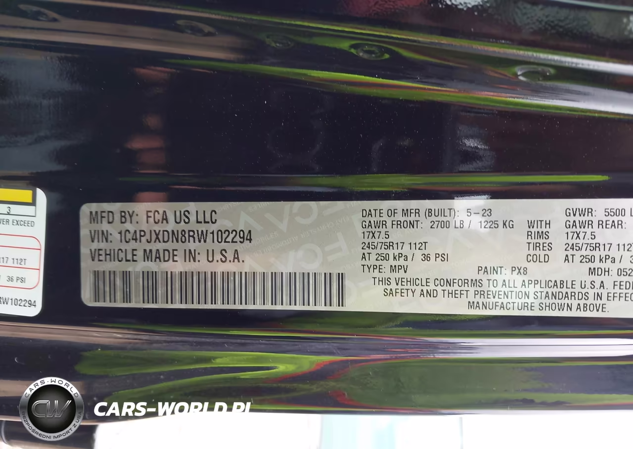 2024 Jeep Wrangler 4-Door Sport S 4X4 VIN:1C4PJXDN8RW102294 - 9