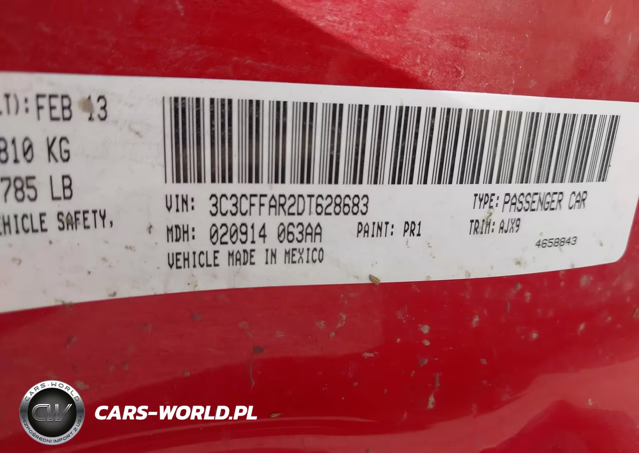 2013 Fiat 500 Pop VIN:3C3CFFAR2DT628683 - 9