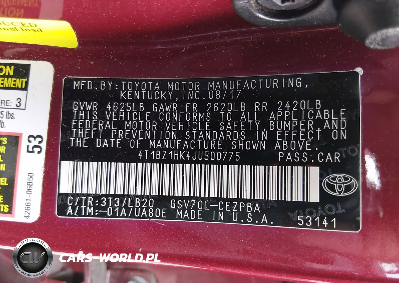 2018 Toyota Camry Xse V6 VIN:4T1BZ1HK4JU500775 - 9