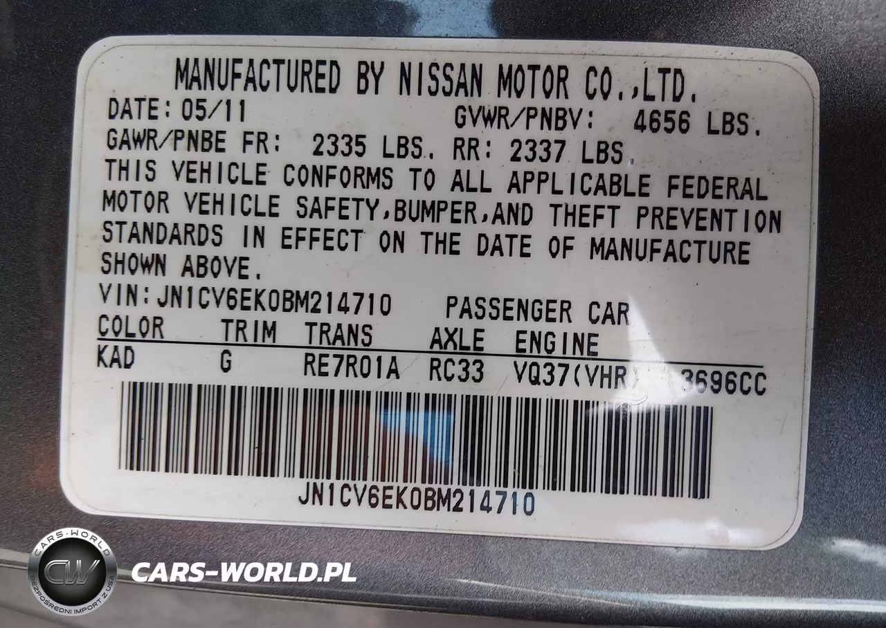 2011 Infiniti G37 Journey VIN:JN1CV6EK0BM214710 - 9