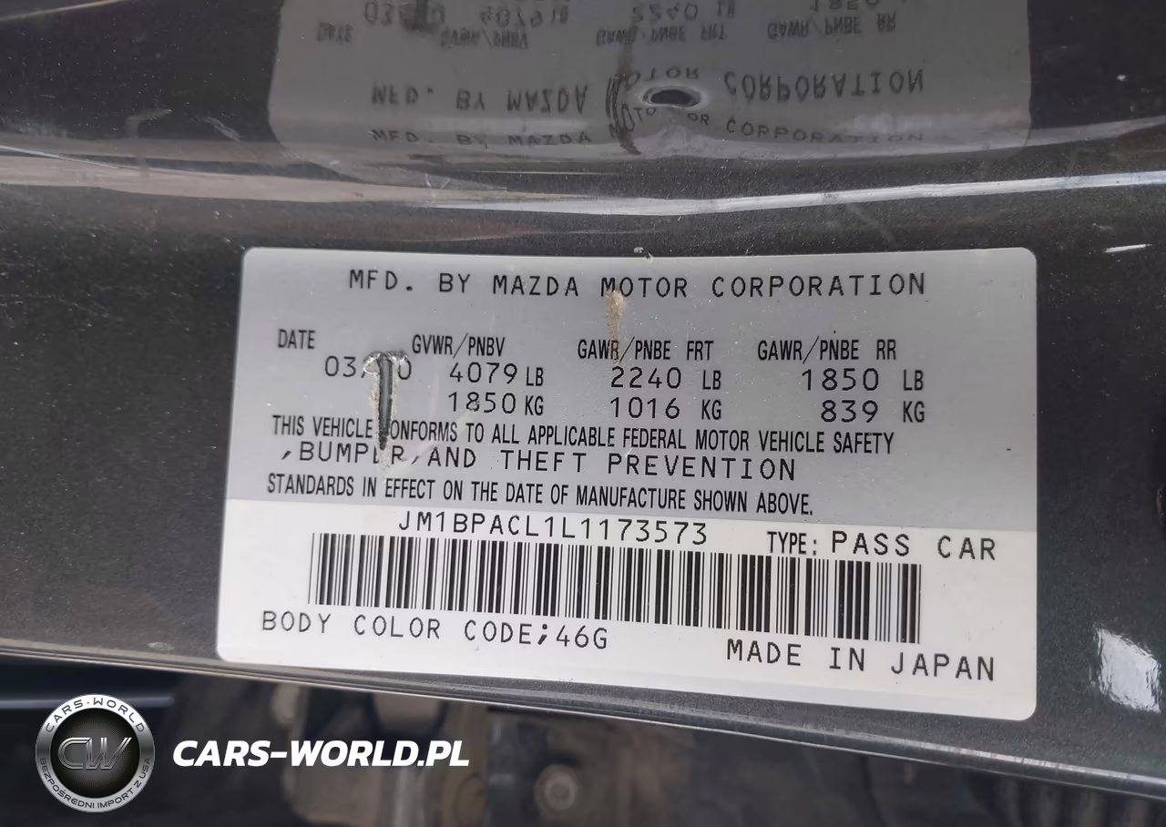 2020 Mazda Mazda3 Select Package VIN:JM1BPACL1L1173573 - 9