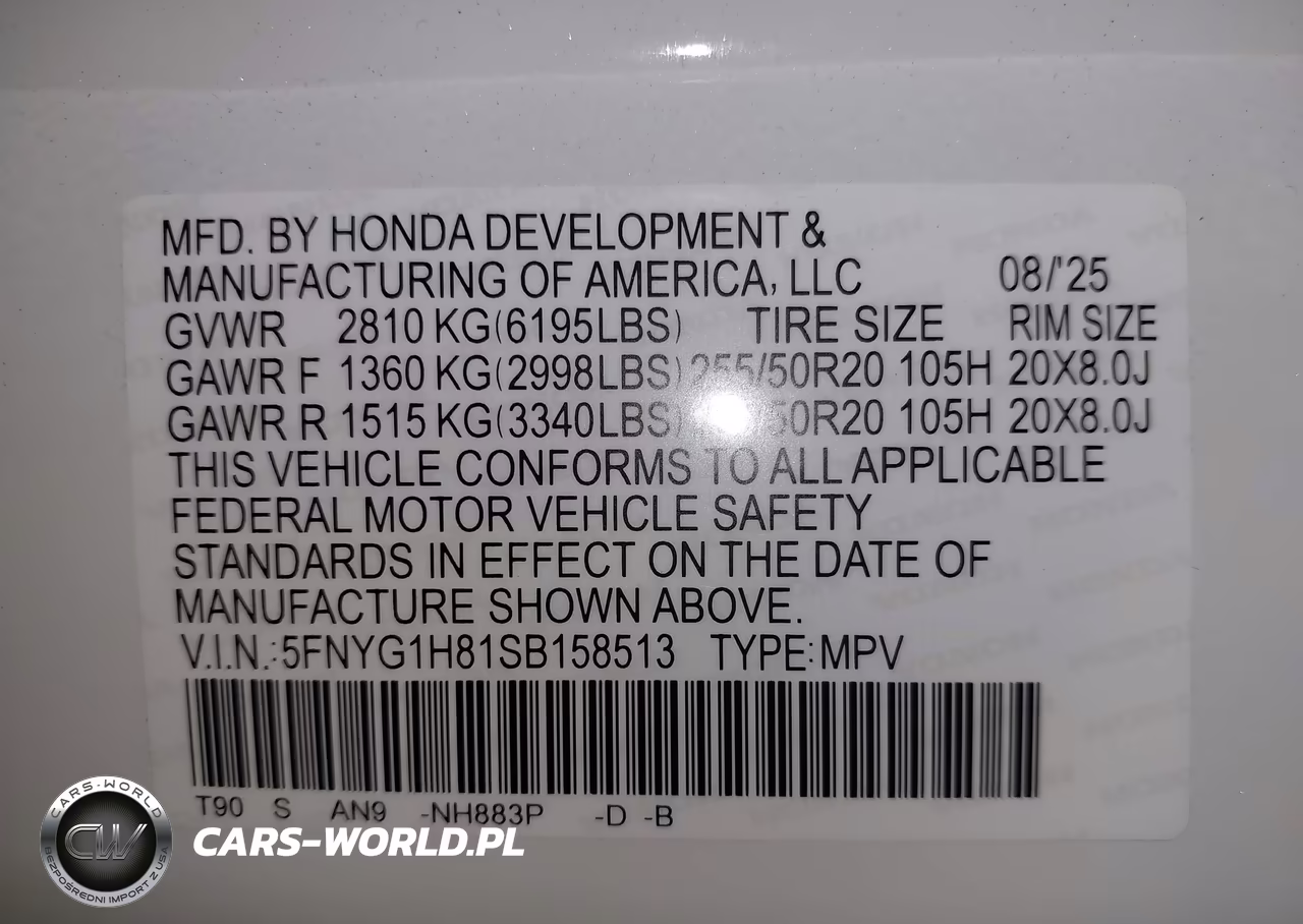 2025 Honda Pilot Elite VIN:5FNYG1H81SB158513 - 9