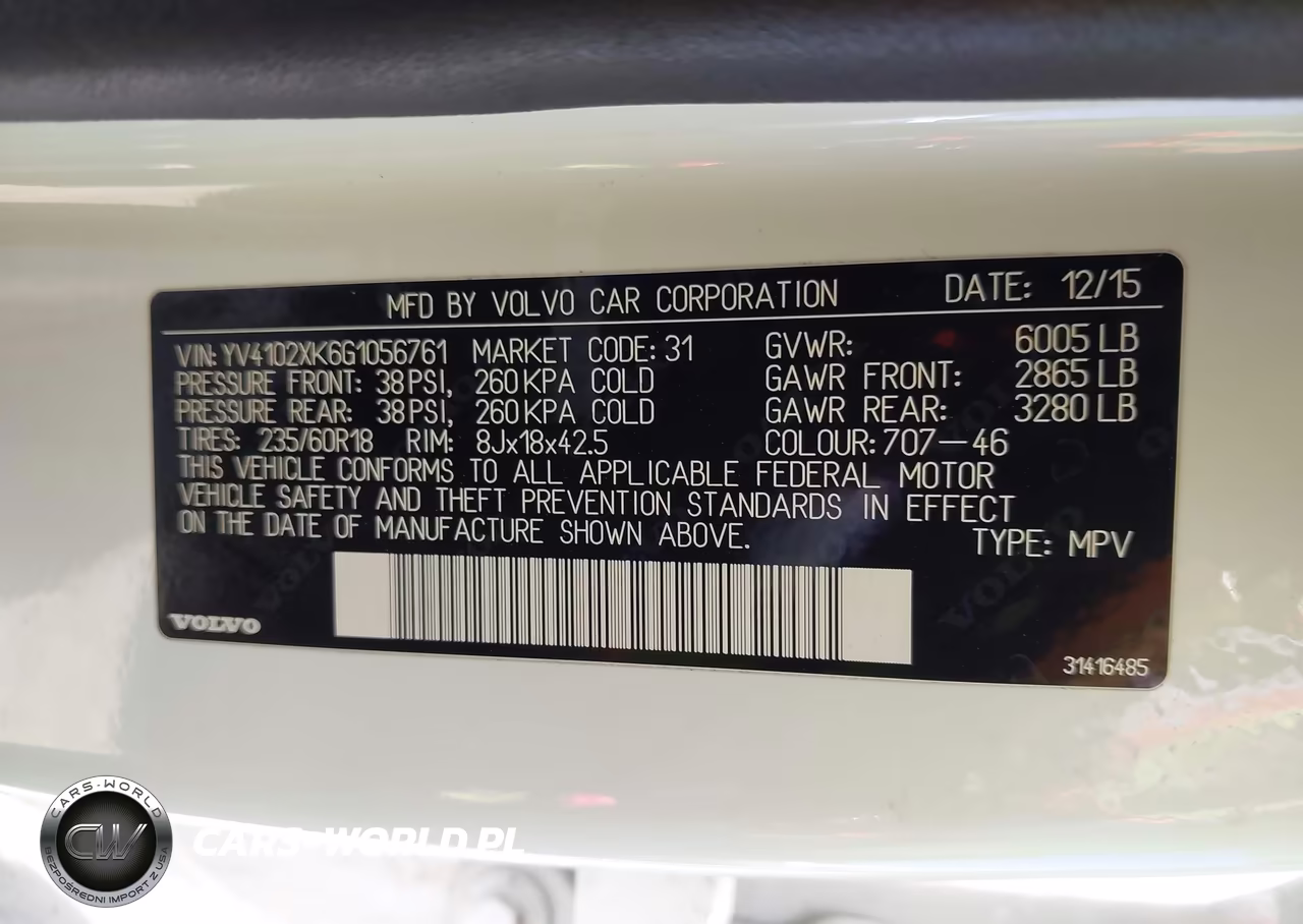 2016 Volvo Xc90 T5 Momentum VIN:YV4102XK6G1056761 - 9