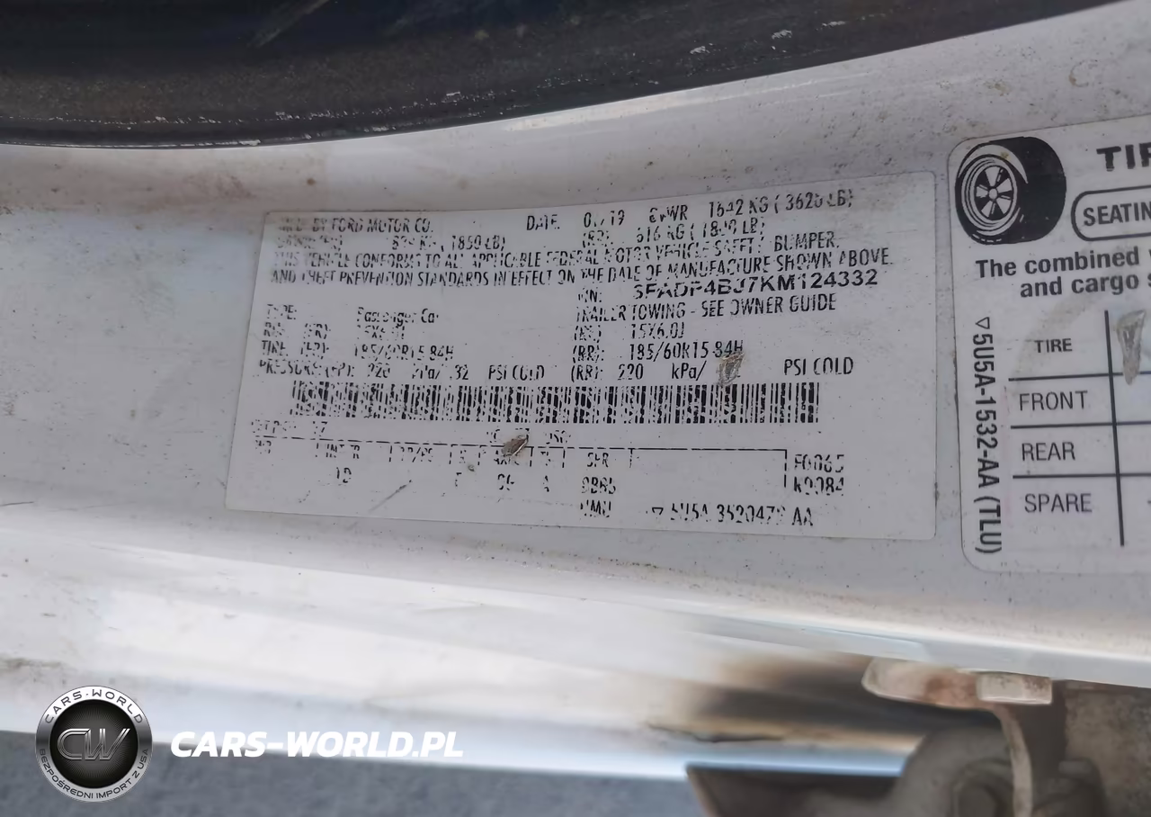 2019 Ford Fiesta Se VIN:3FADP4BJ7KM124332 - 9