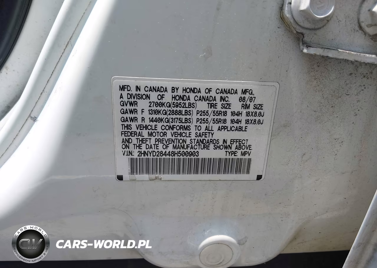 2008 Acura Mdx Technology Package VIN:2HNYD28448H500903 - 9