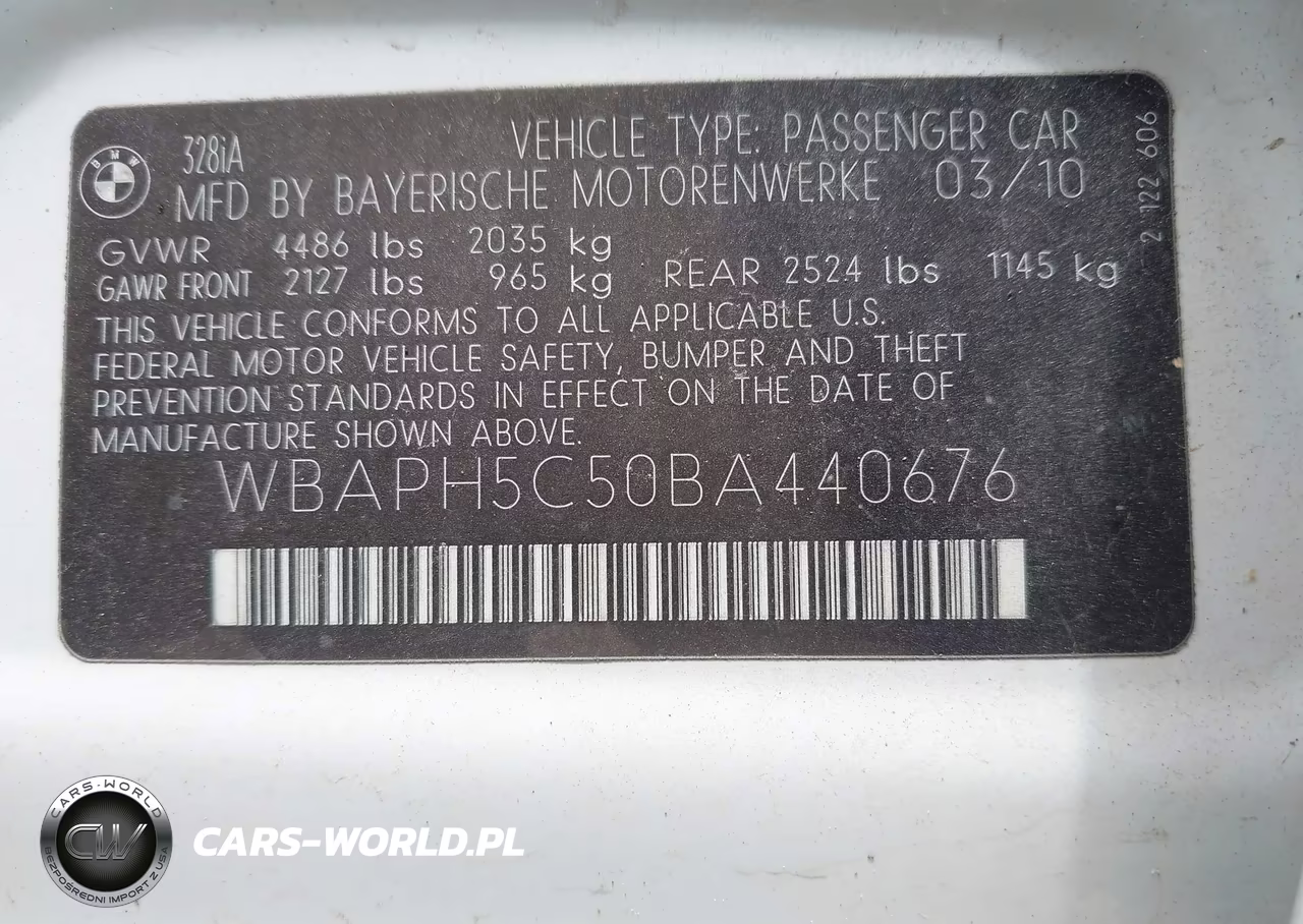 2011 BMW 328I VIN:WBAPH5C50BA440676 - 9
