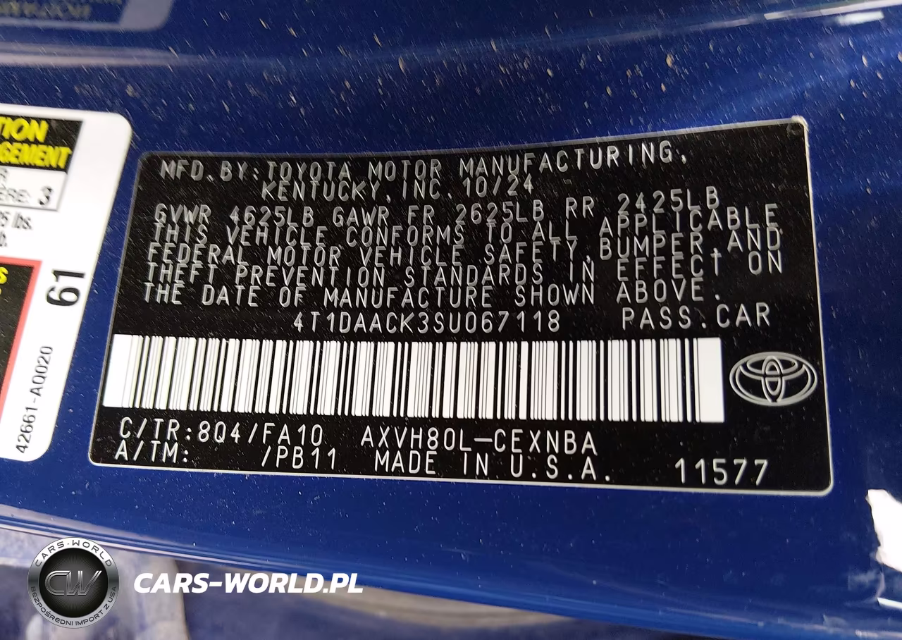 2025 Toyota Camry Le VIN:4T1DAACK3SU067118 - 9