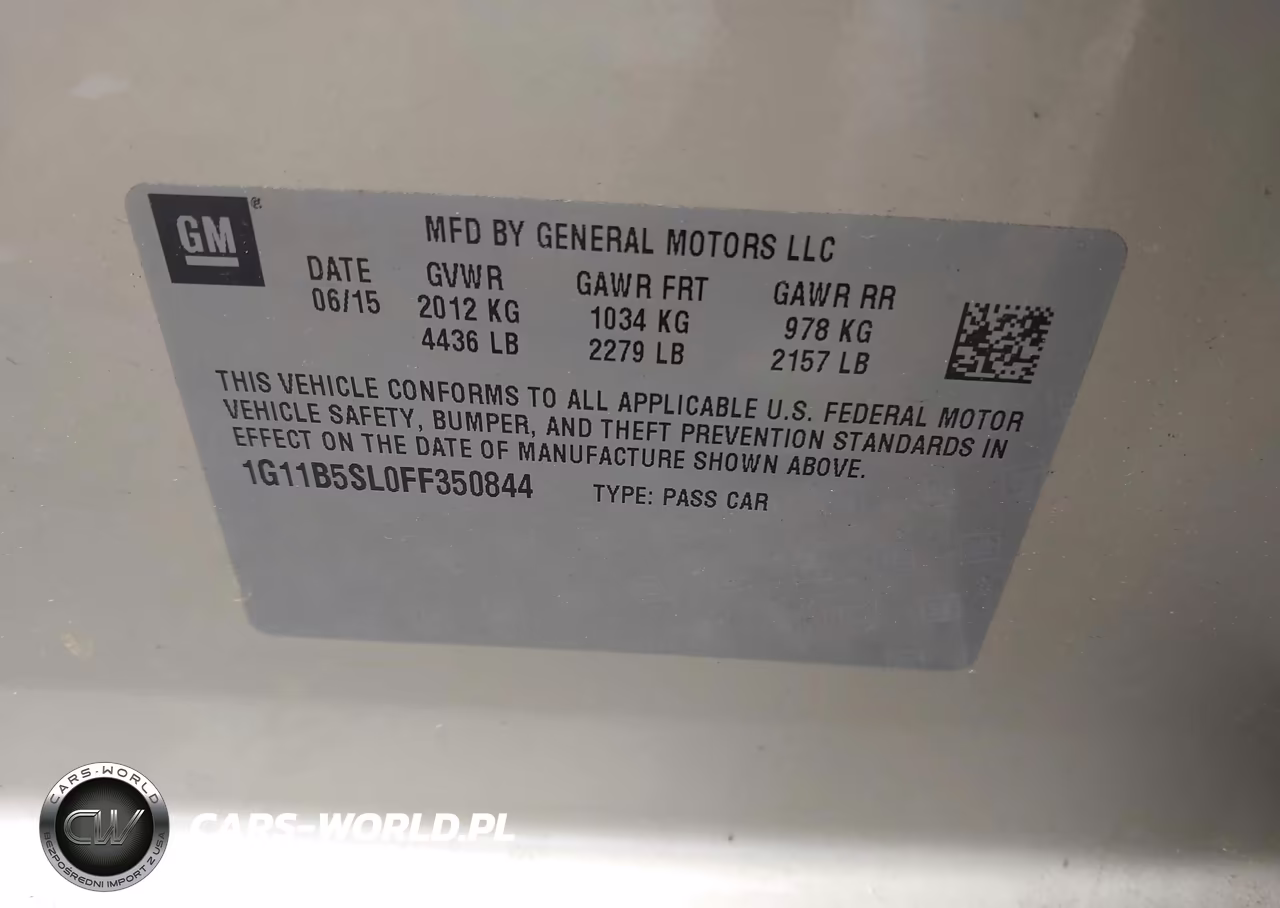 2015 Chevrolet Malibu Ls VIN:1G11B5SL0FF350844 - 9