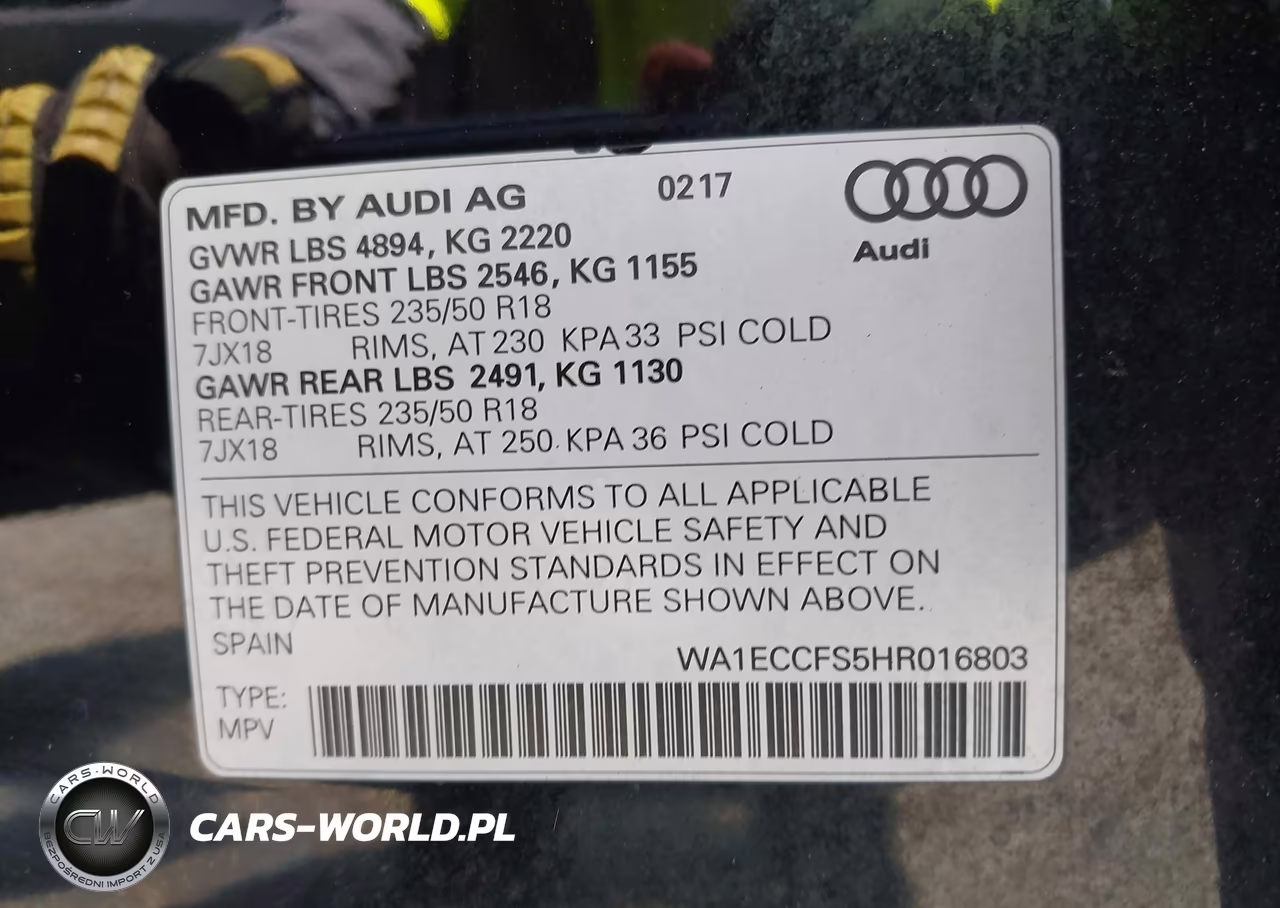 2017 Audi Q3 2.0T Premium VIN:WA1ECCFS5HR016803 - 9