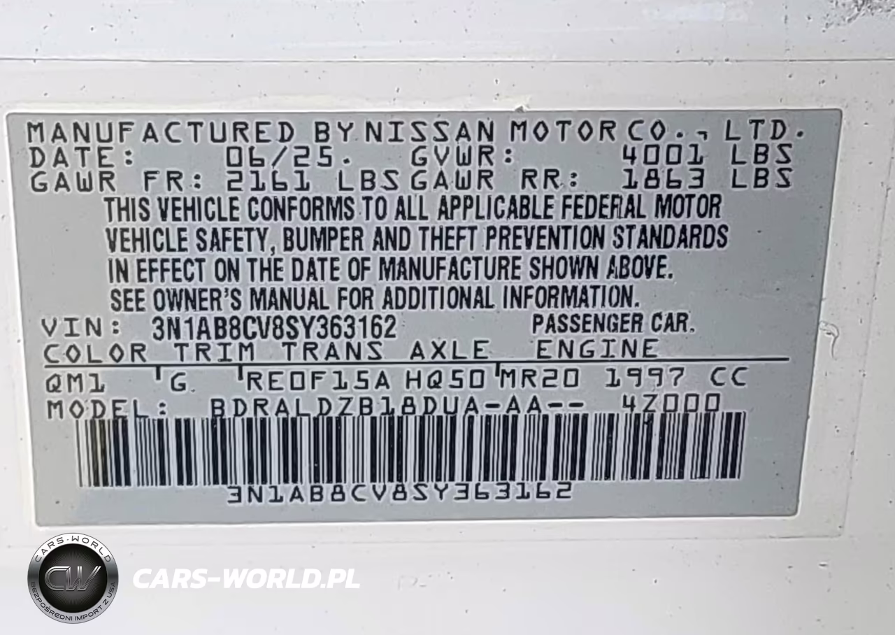 2025 Nissan Sentra Sv VIN:3N1AB8CV8SY363162 - 9