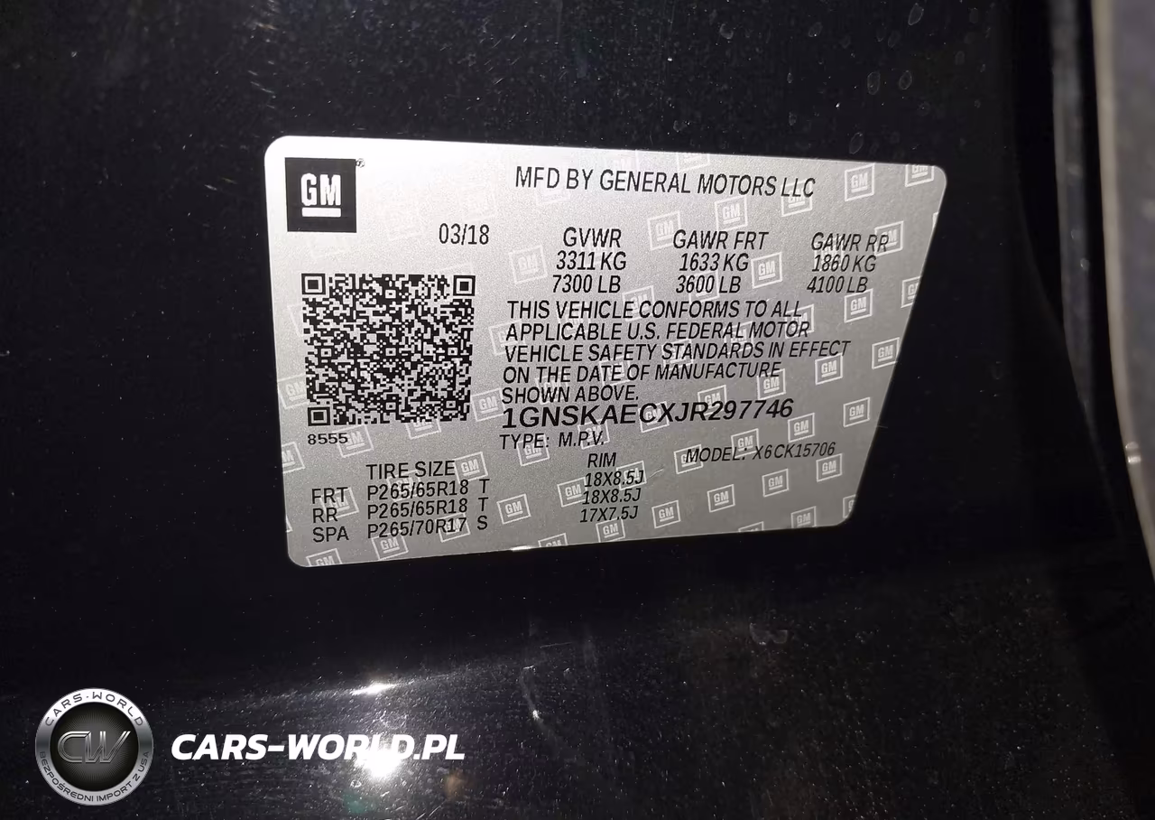 2018 Chevrolet Tahoe Ls VIN:1GNSKAECXJR297746 - 9