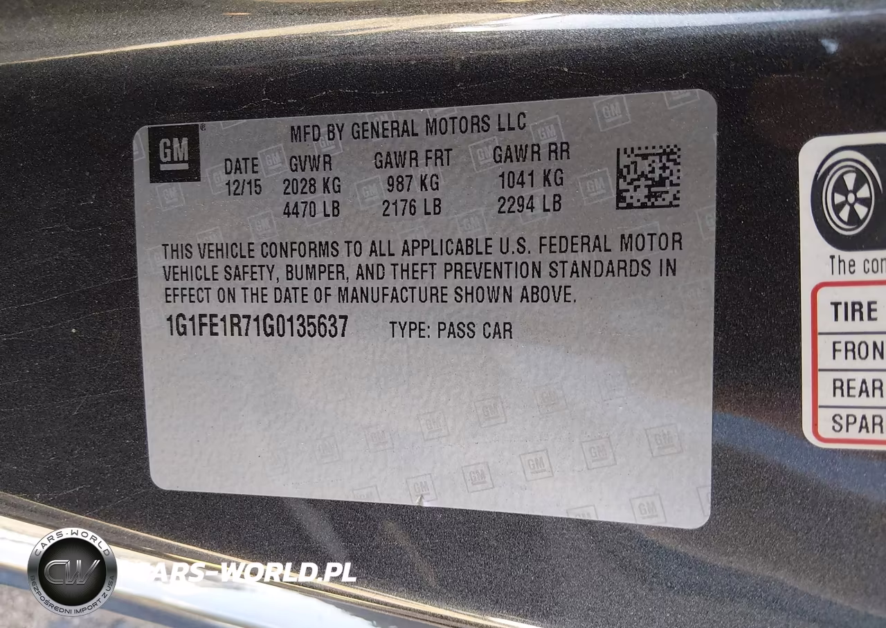 2016 Chevrolet Camaro 1Ss VIN:1G1FE1R71G0135637 - 9