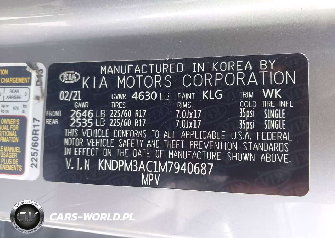 2021 Kia Sportage Lx VIN:KNDPM3AC1M7940687 - 9