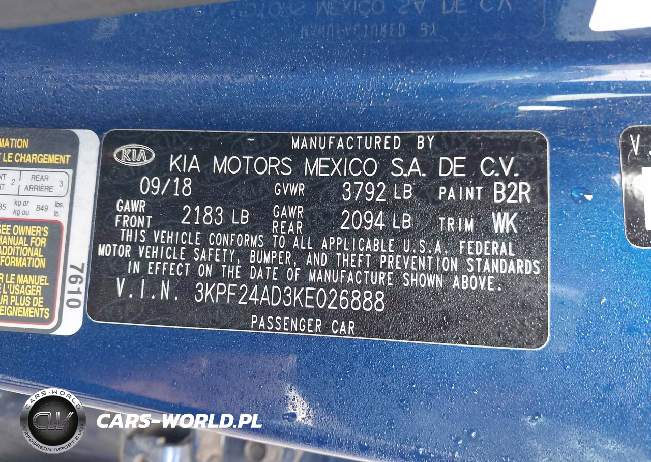 2019 Kia Forte Lxs VIN:3KPF24AD3KE026888 - 9
