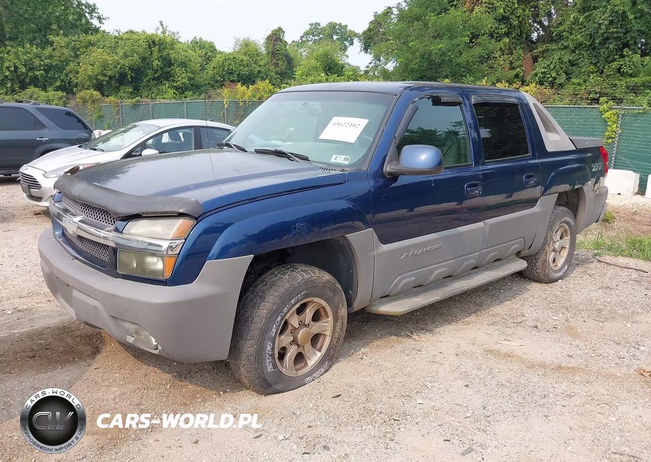 2002 Chevrolet Avalanche 1500 VIN:3GNEK13T32G344701 - 2