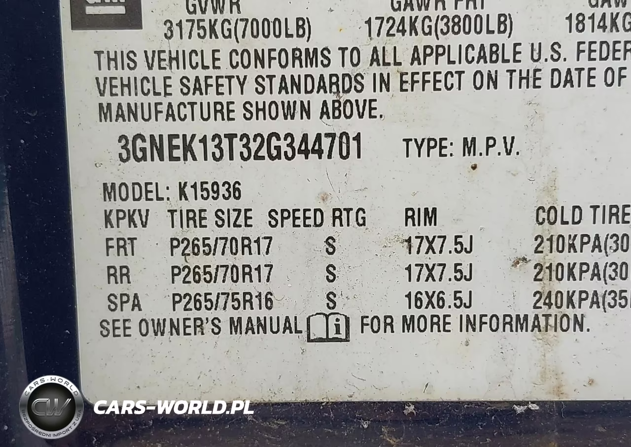 2002 Chevrolet Avalanche 1500 VIN:3GNEK13T32G344701 - 9