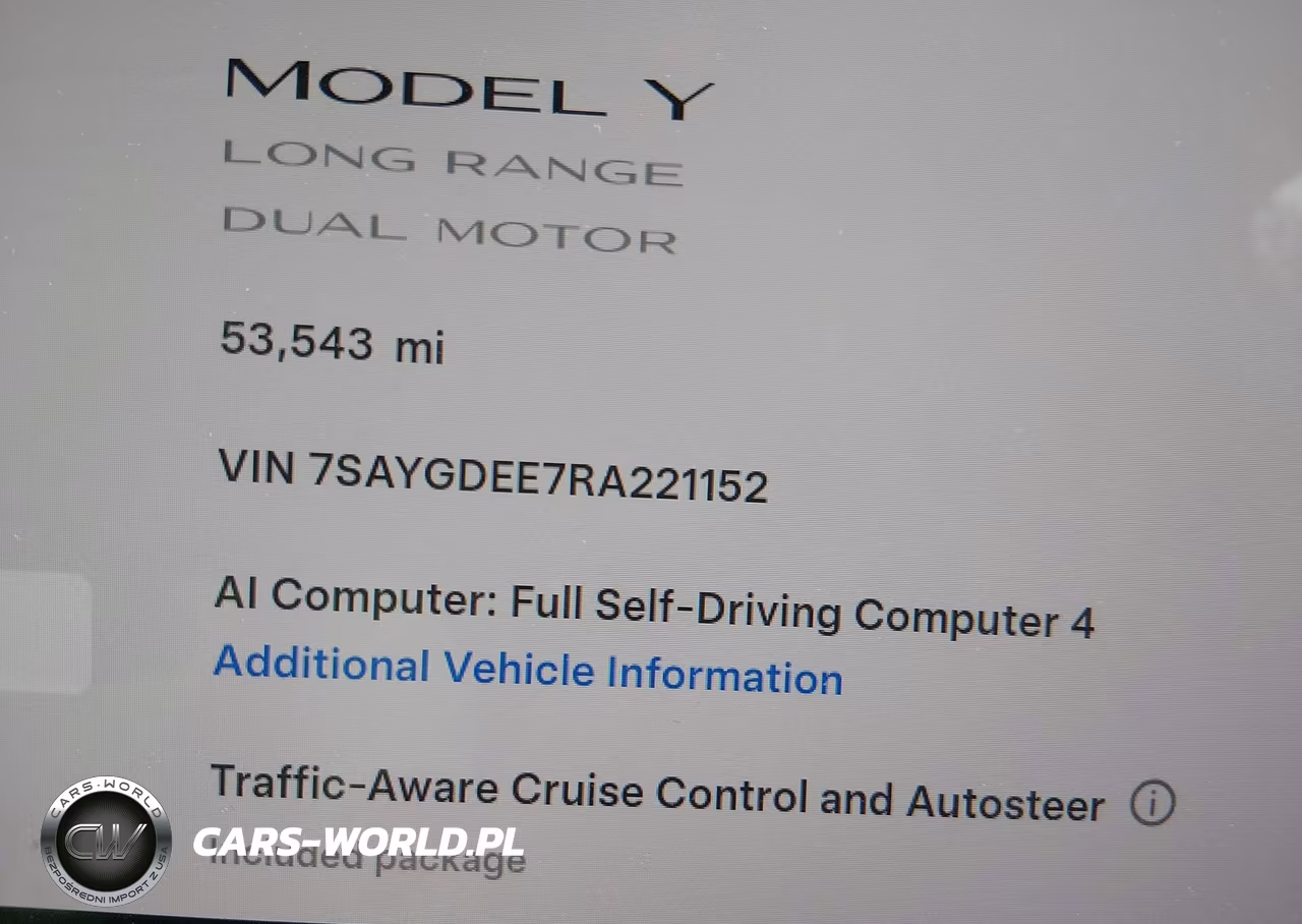 2024 Tesla Model Y Long Range Dual Motor All-Wheel Drive VIN:7SAYGDEE7RA221152 - 15