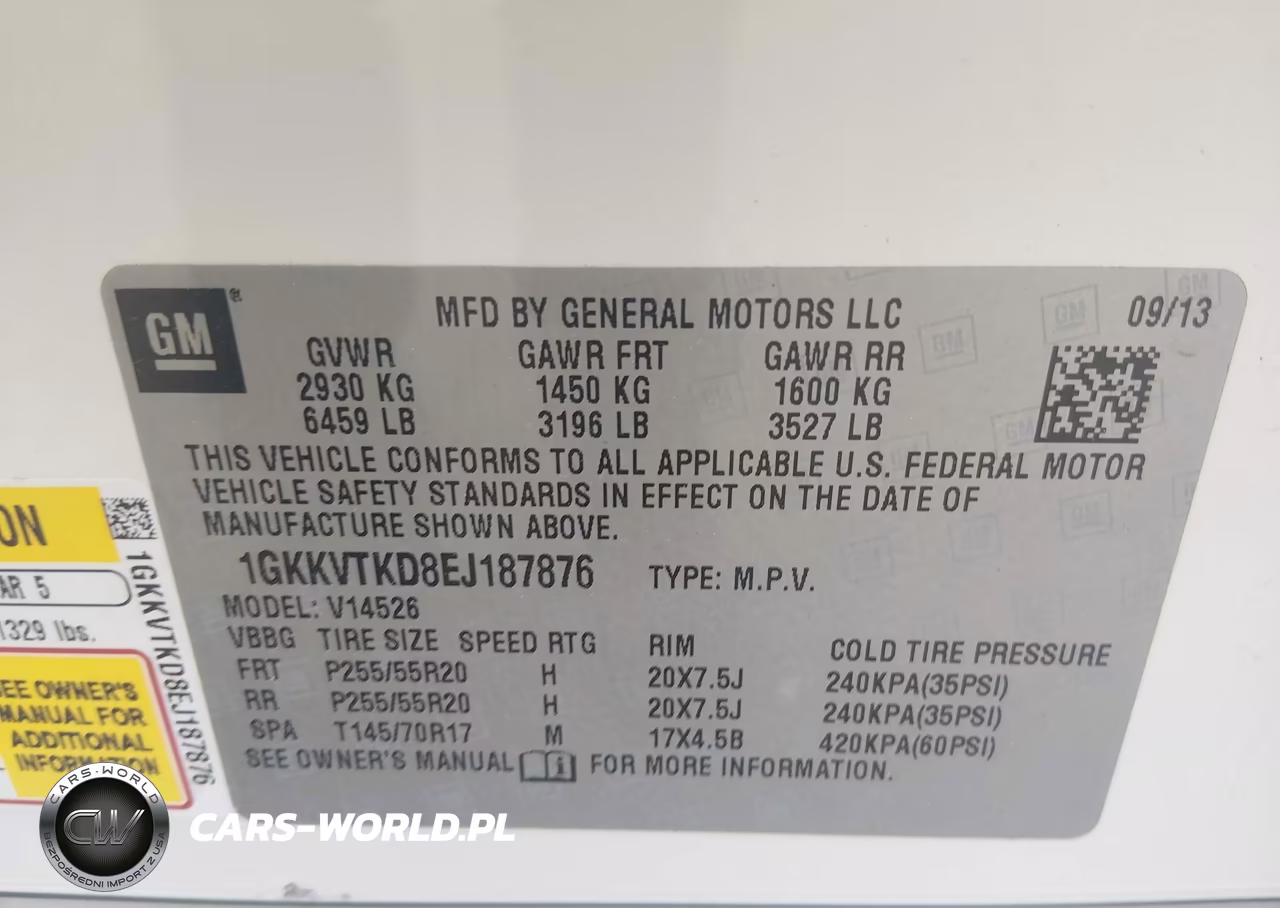 2014 GMC Acadia Denali VIN:1GKKVTKD8EJ187876 - 9