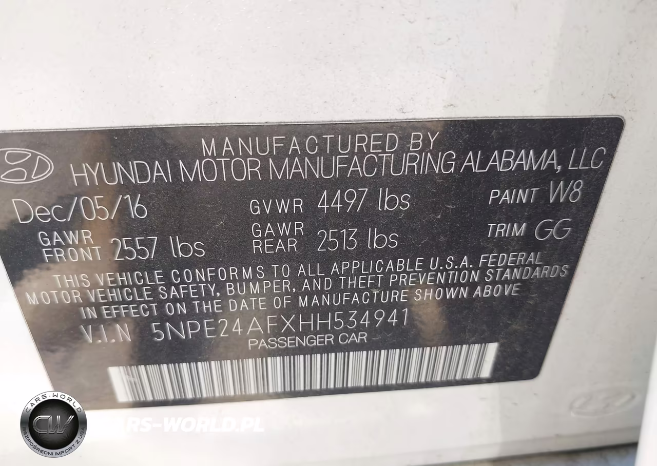 2017 Hyundai Sonata VIN:5NPE24AFXHH534941 - 9