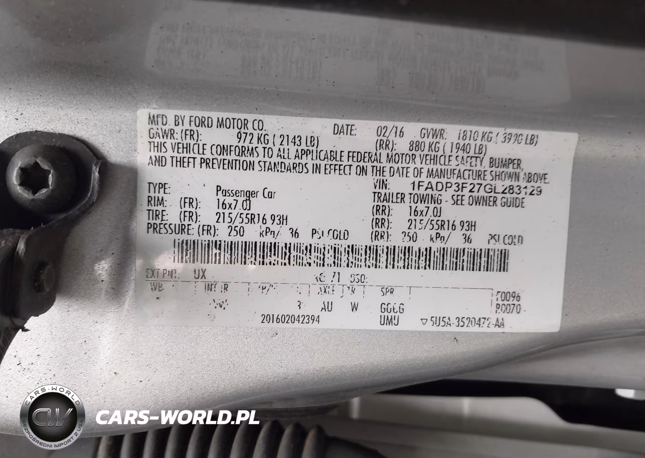 2016 Ford Focus Se VIN:1FADP3F27GL283129 - 9