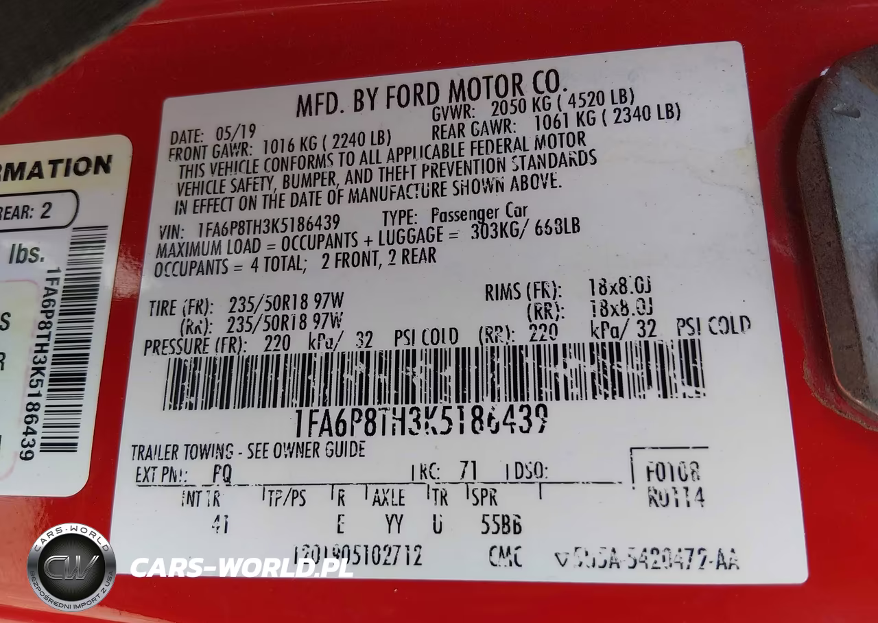 2019 Ford Mustang Ecoboost Premium VIN:1FA6P8TH3K5186439 - 9