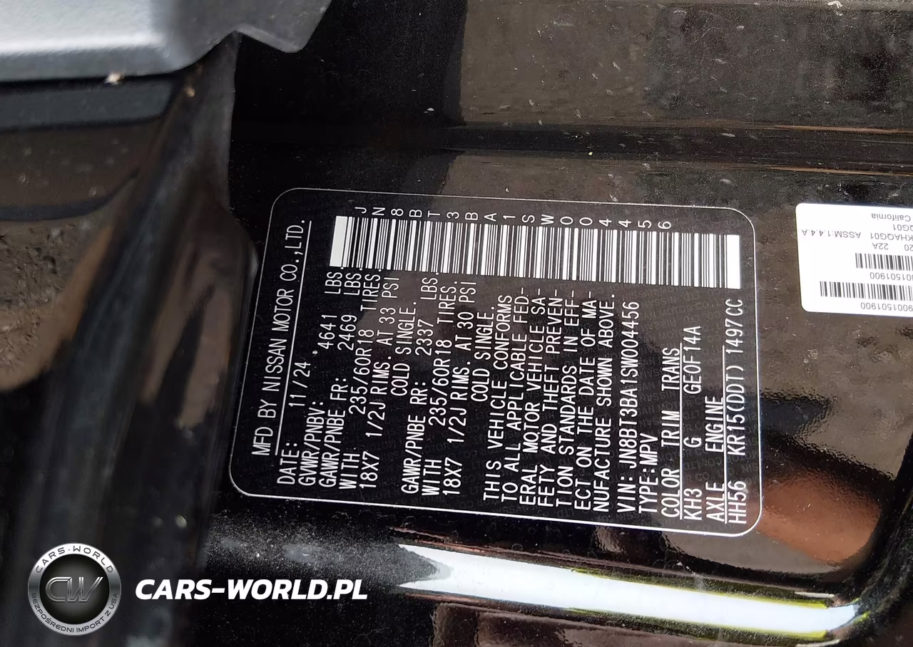 2025 Nissan Rogue Sv Fwd VIN:JN8BT3BA1SW004456 - 9