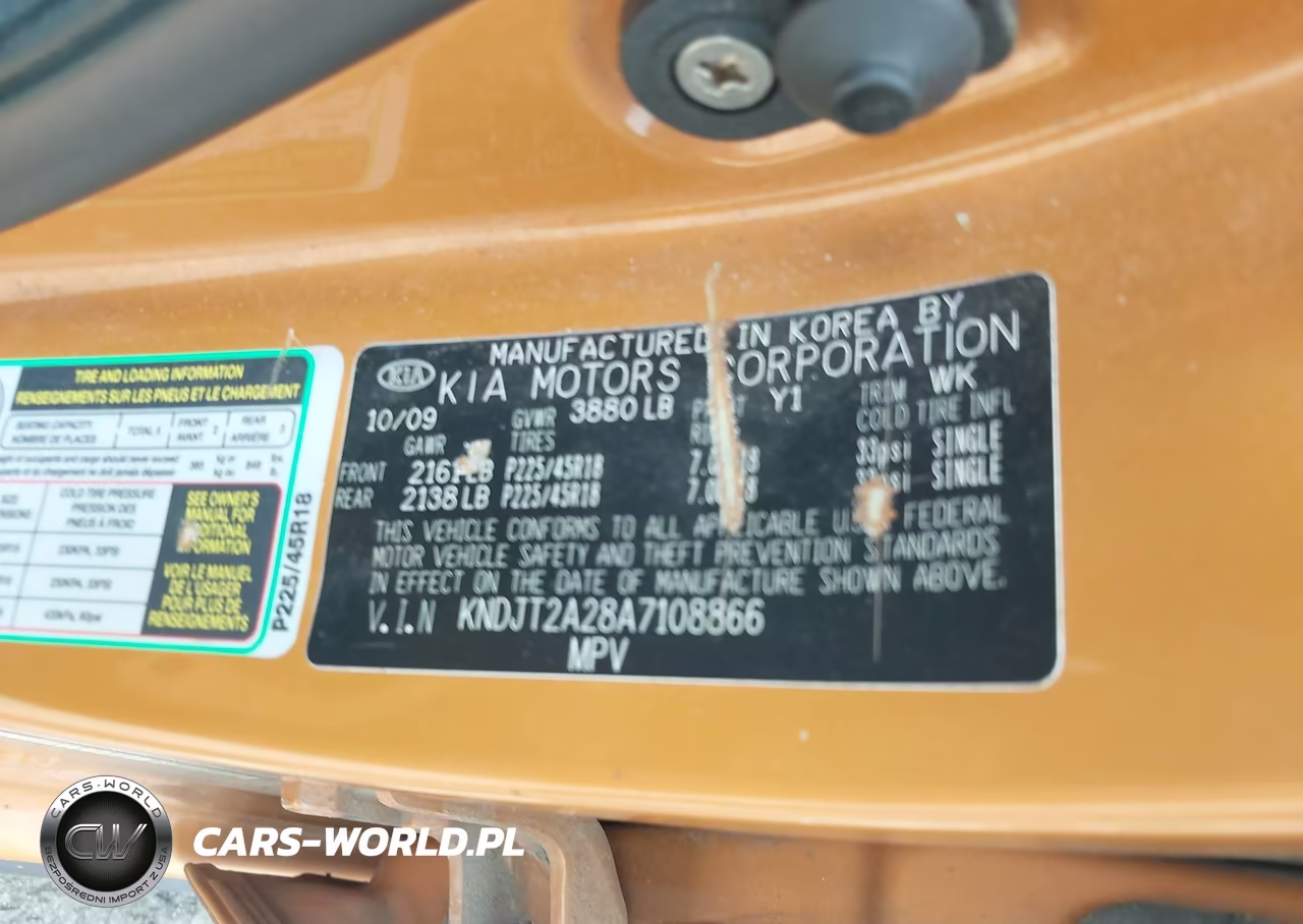 2010 Kia Soul + VIN:KNDJT2A28A7108866 - 9