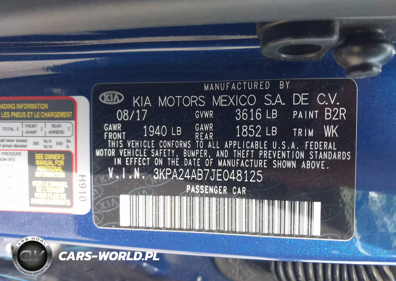 2018 Kia Rio S VIN:3KPA24AB7JE048125 - 9