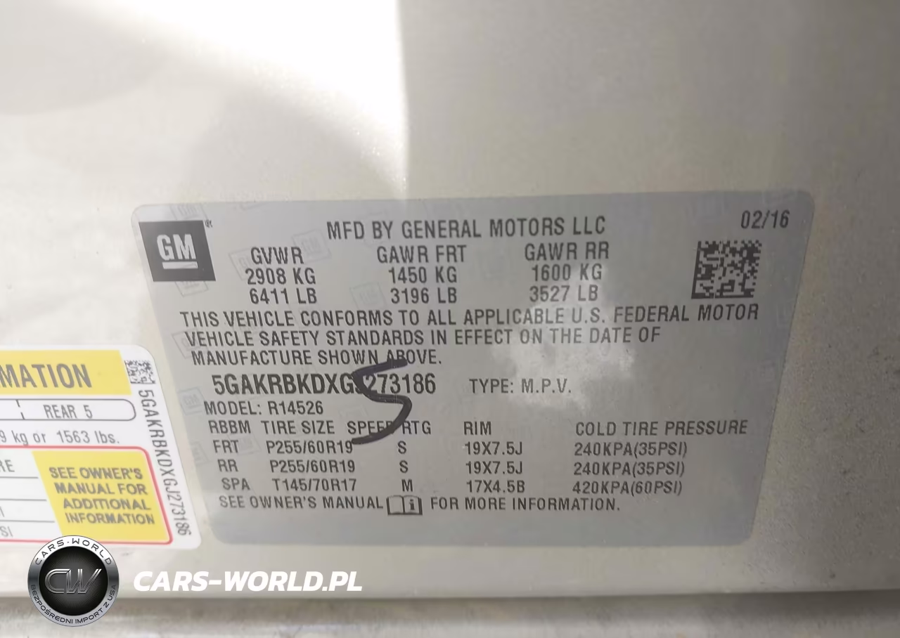 2016 Buick Enclave Leather VIN:5GAKRBKDXGJ273186 - 9