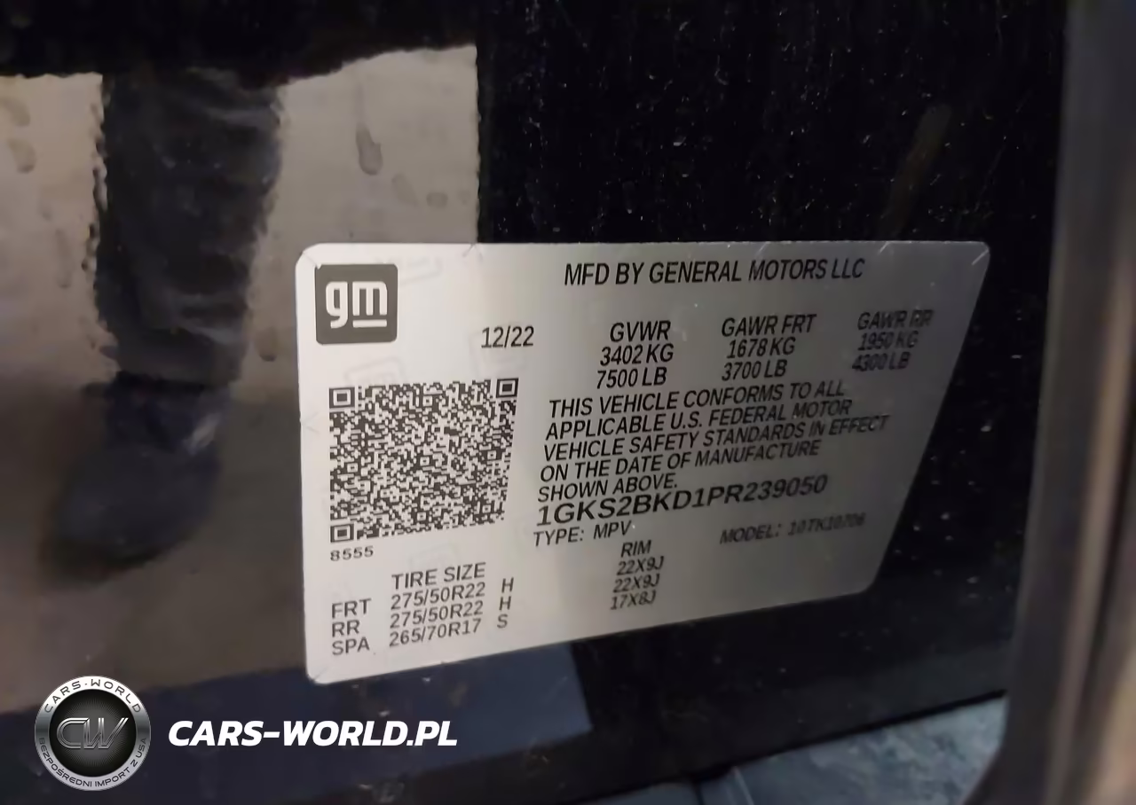 2023 GMC Yukon 4Wd Slt VIN:1GKS2BKD1PR239050 - 9