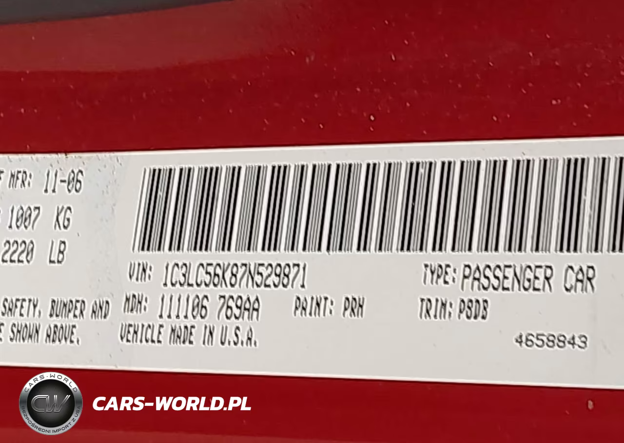 2007 Chrysler Sebring Touring VIN:1C3LC56K87N529871 - 9