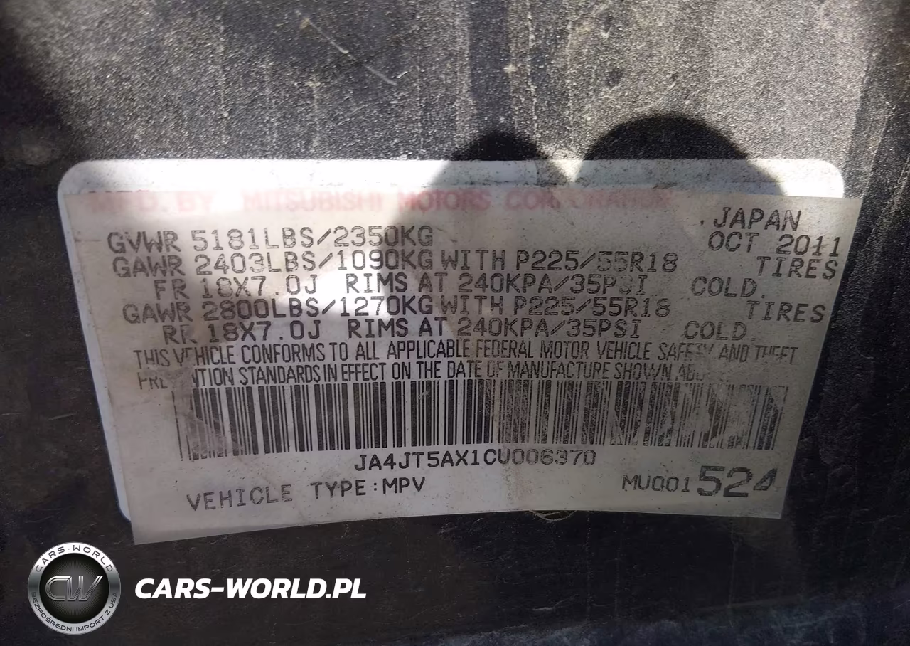 2012 Mitsubishi Outlander Gt VIN:JA4JT5AX1CU006370 - 9