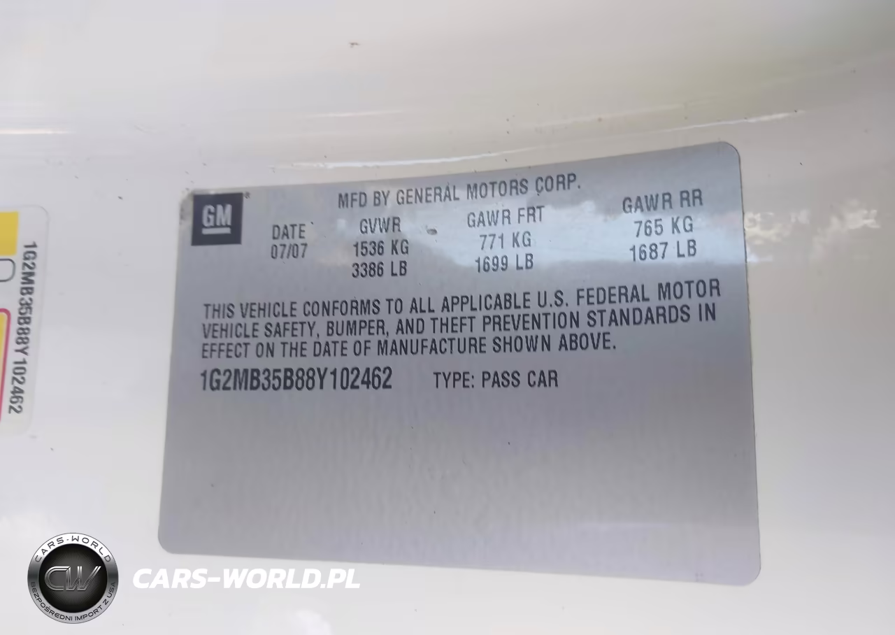 2008 Pontiac Solstice VIN:1G2MB35B88Y102462 - 9