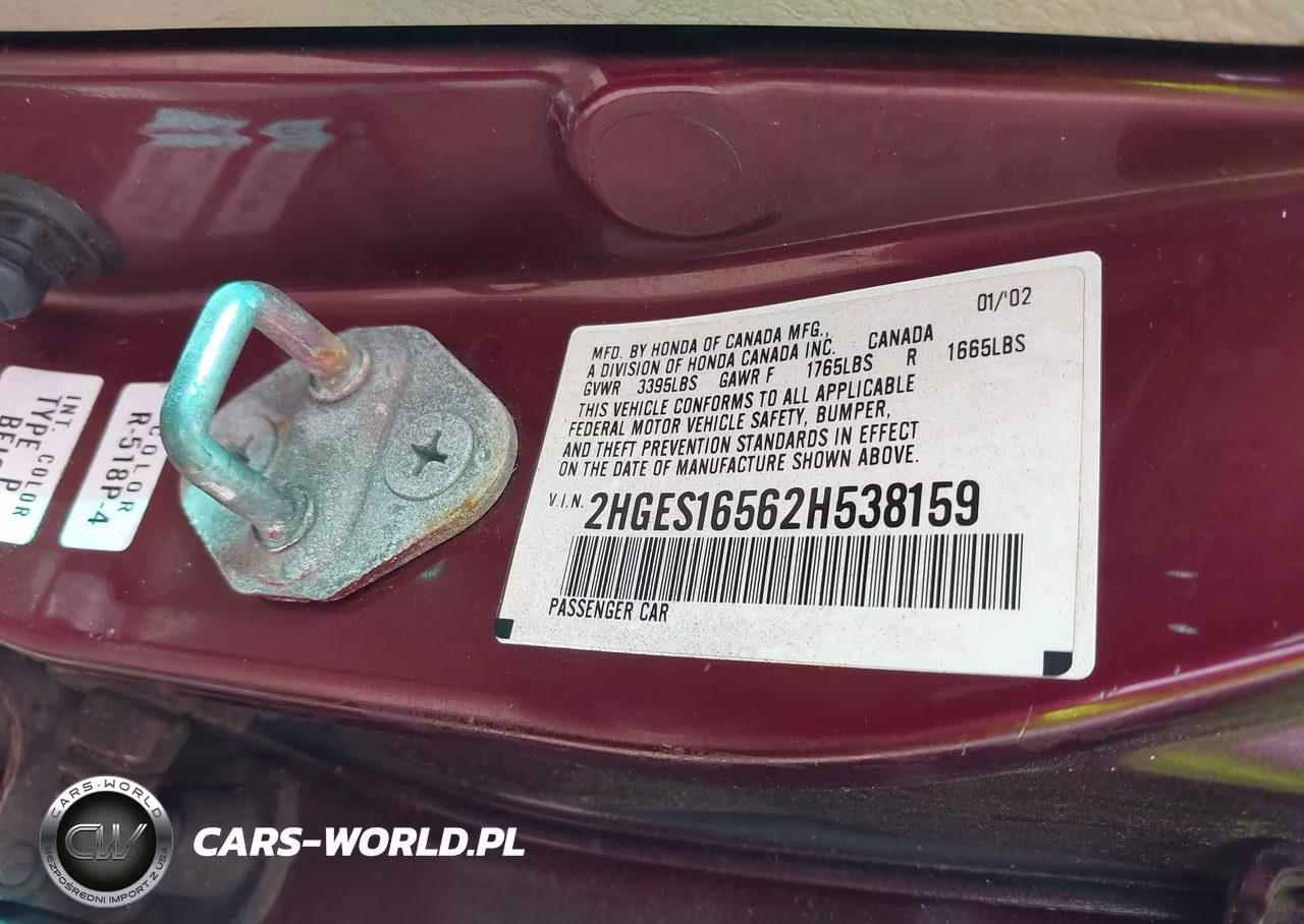 2002 Honda Civic Lx VIN:2HGES16562H538159 - 9