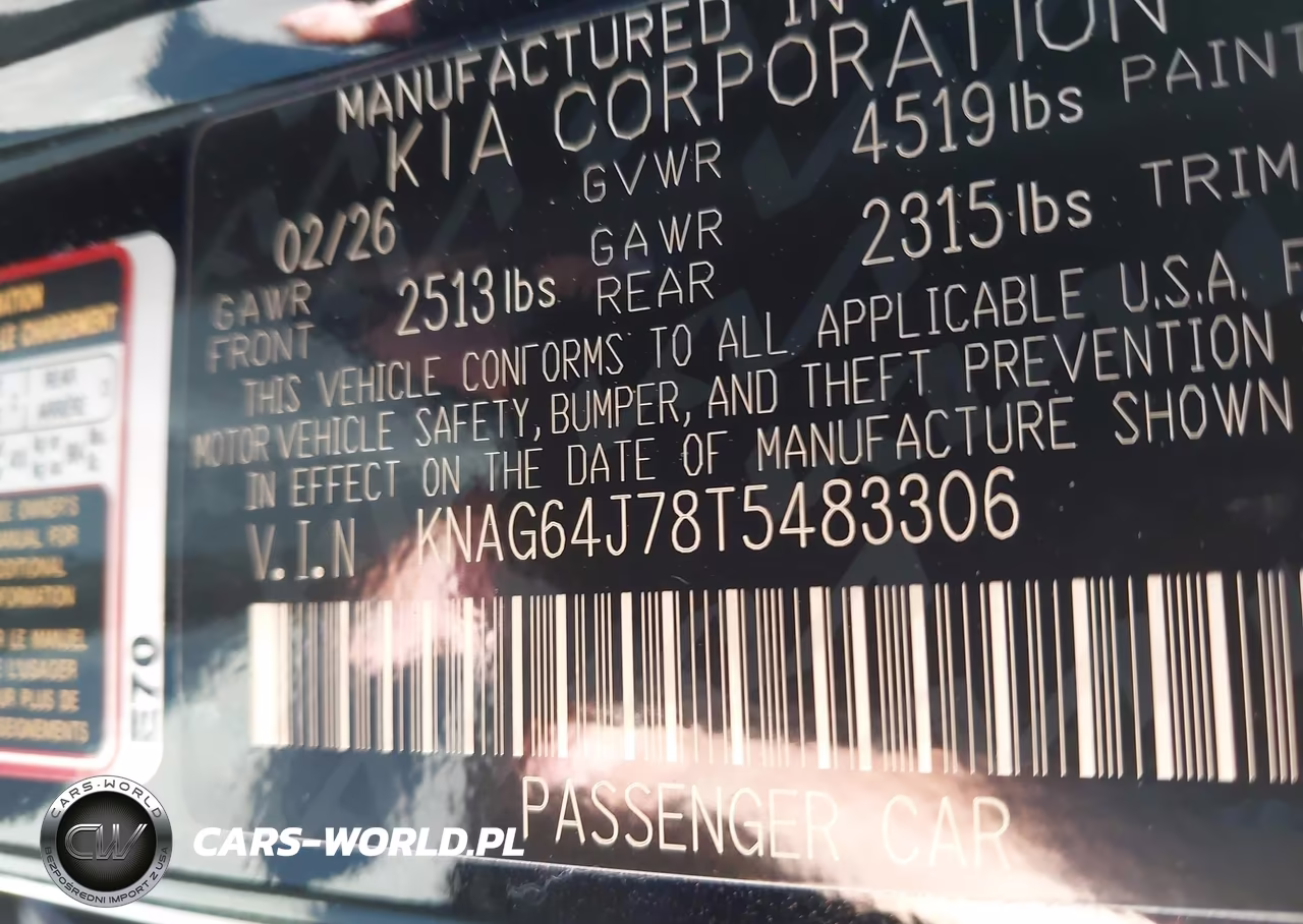 2026 Kia K5 Gt-Line Awd VIN:KNAG64J78T5483306 - 9