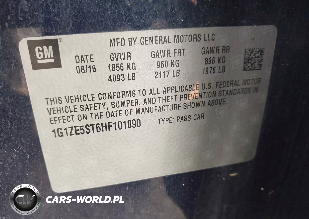 2017 Chevrolet Malibu 1Lt VIN:1G1ZE5ST6HF101090 - 9