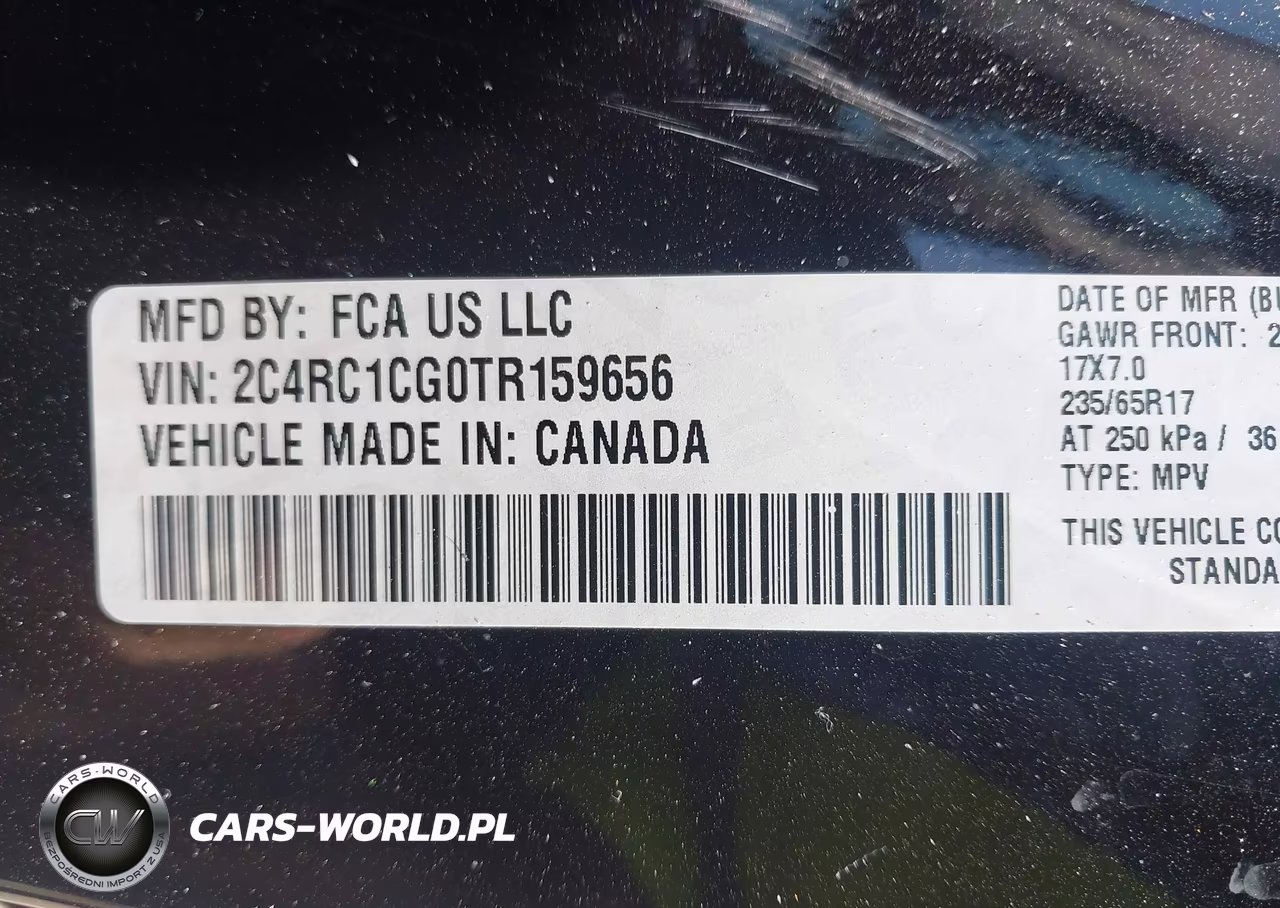 2026 Chrysler Voyager Lx VIN:2C4RC1CG0TR159656 - 9
